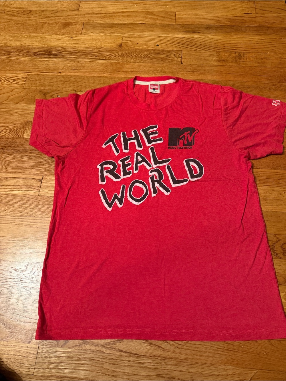 Homage MTV Red 'The Real World' Graphic Tee - Men's Short Sleeve